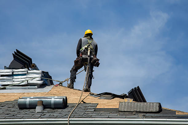Professional Roofing technician working in Belden, CA